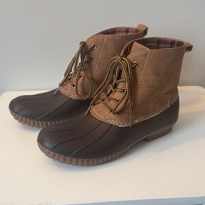 Henry Ferrera Two-Tone Women's Winter Boots